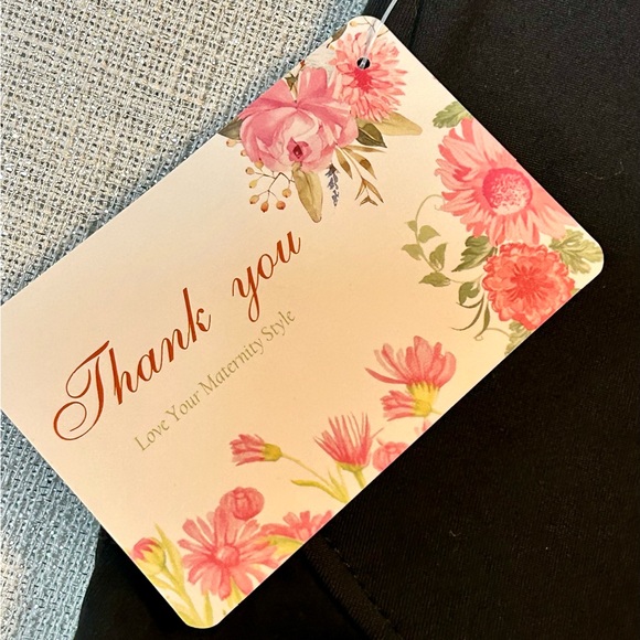 NWT Black, Straight Leg, Ankle, Maternity Pants- Medium - Picture 5 of 9